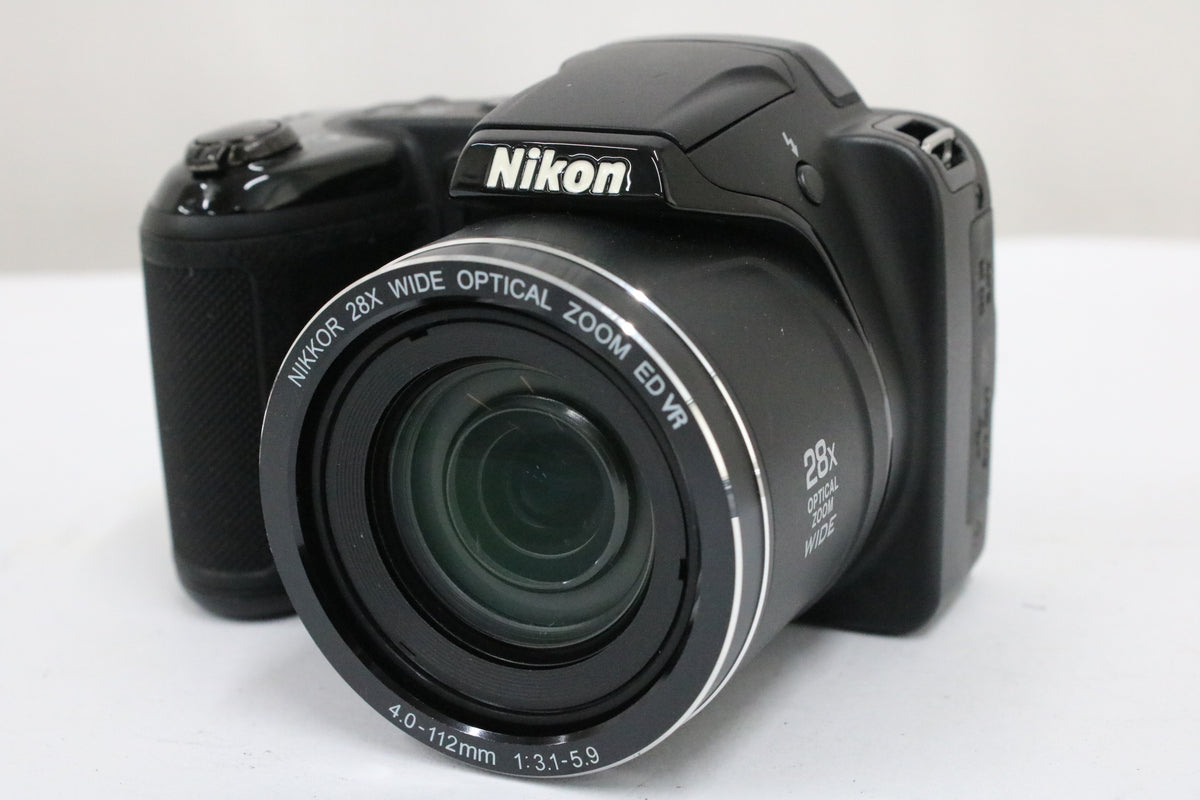 【便利な単三電池で使用可】ニコン Nikon COOLPIX L340 28x ブラック コンパクトデジタルカメラ 1