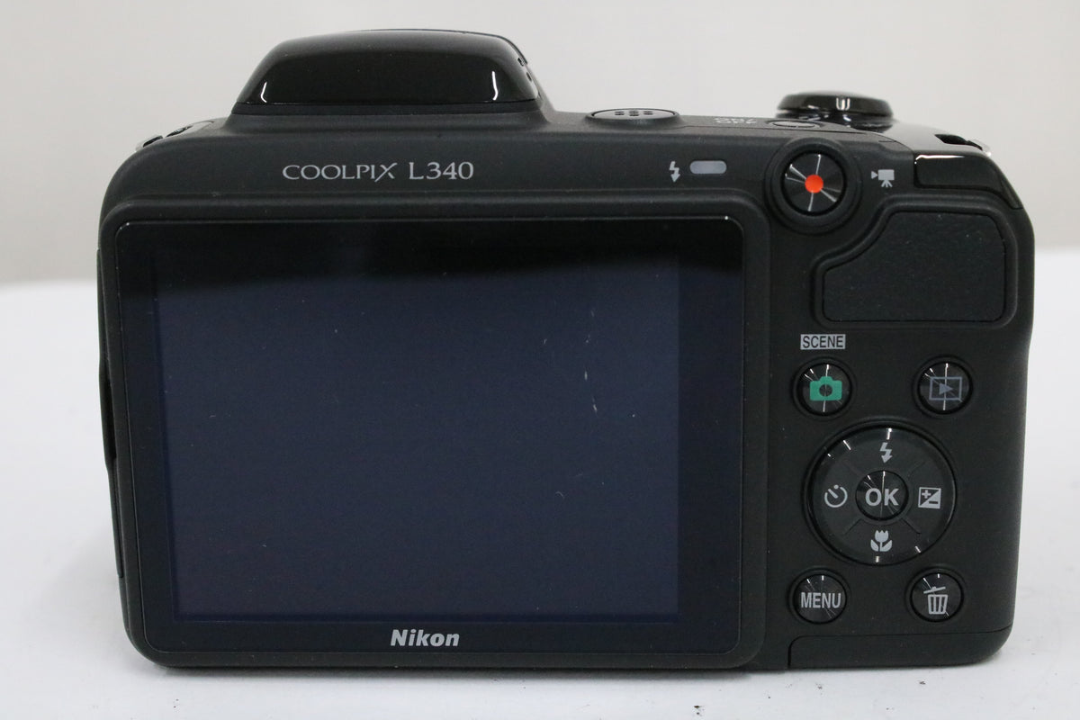 【便利な単三電池で使用可】ニコン Nikon COOLPIX L340 28x ブラック コンパクトデジタルカメラ 4