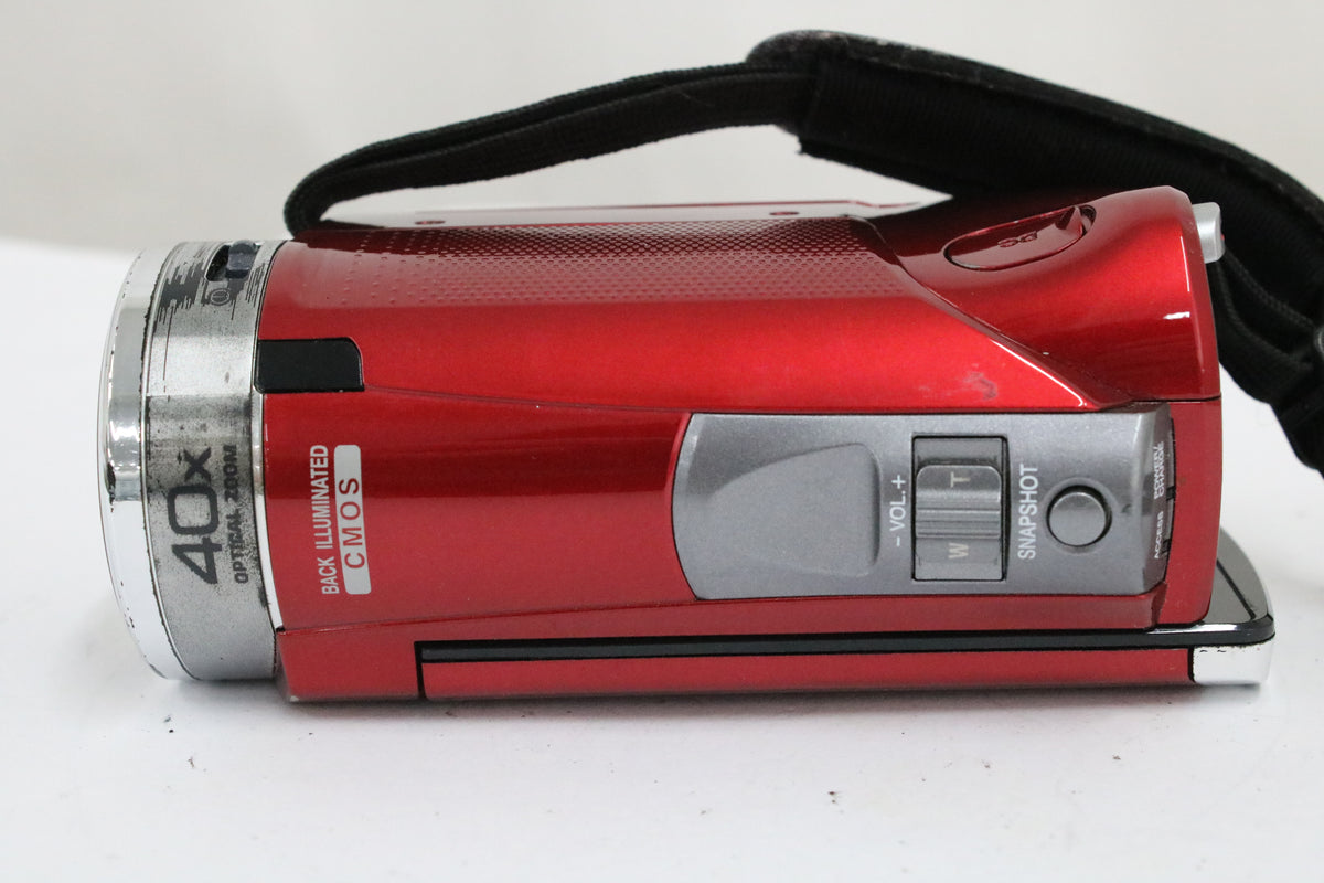 JVC Everio GZ-H M33-R 40x レッド バッテリー付き デジタルビデオカメラ 6