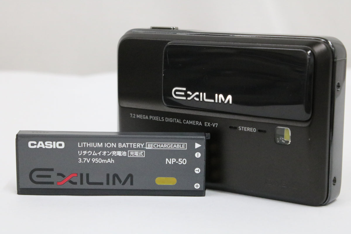 カシオ Casio EXILIM EX-V7 7x ブラック バッテリー付き コンパクトデジタルカメラ 1