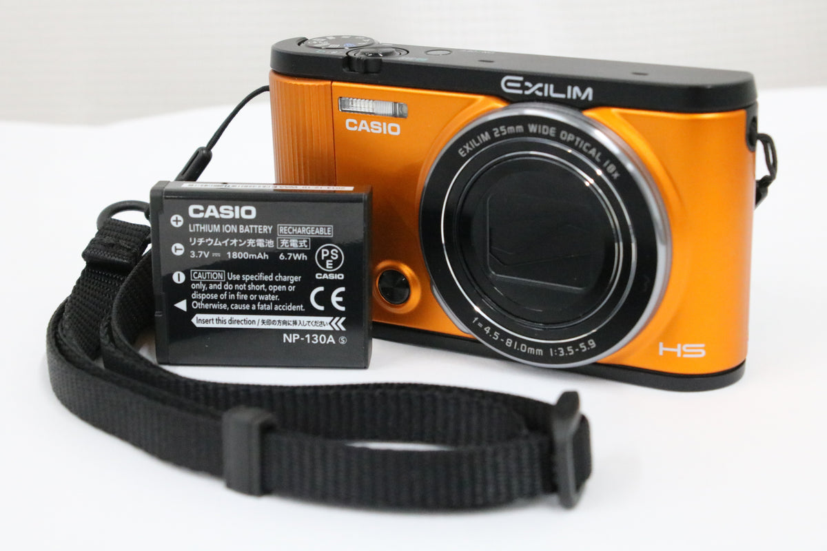 カシオ Casio EXILIM EX-ZR1600 18x オレンジ バッテリー付き コンパクトデジタルカメラ 1