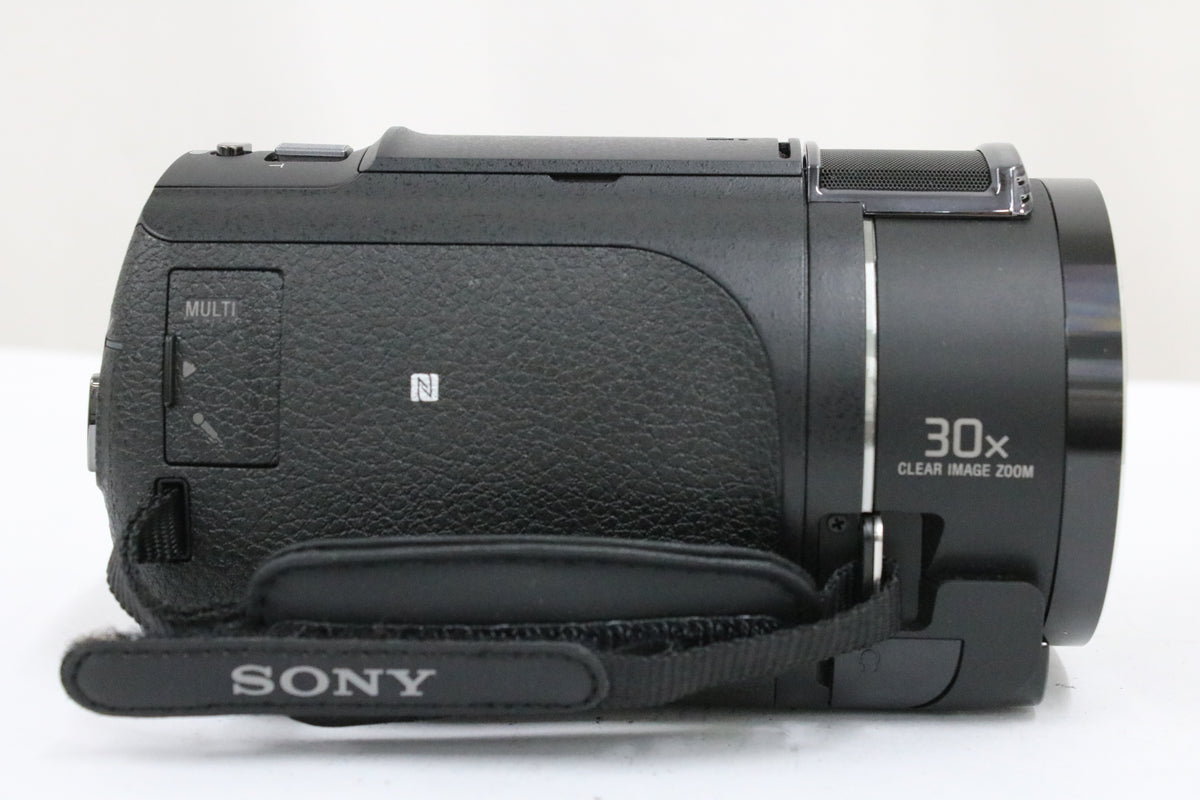 【録画再生確認済み】ソニー Sony 4K HANDYCAM FDR-AX45 ブラック 30x バッテリー付き ビデオカメラ 3