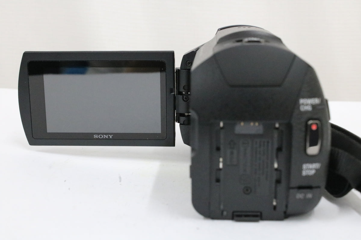 【録画再生確認済み】ソニー Sony 4K HANDYCAM FDR-AX45 ブラック 30x バッテリー付き ビデオカメラ 4