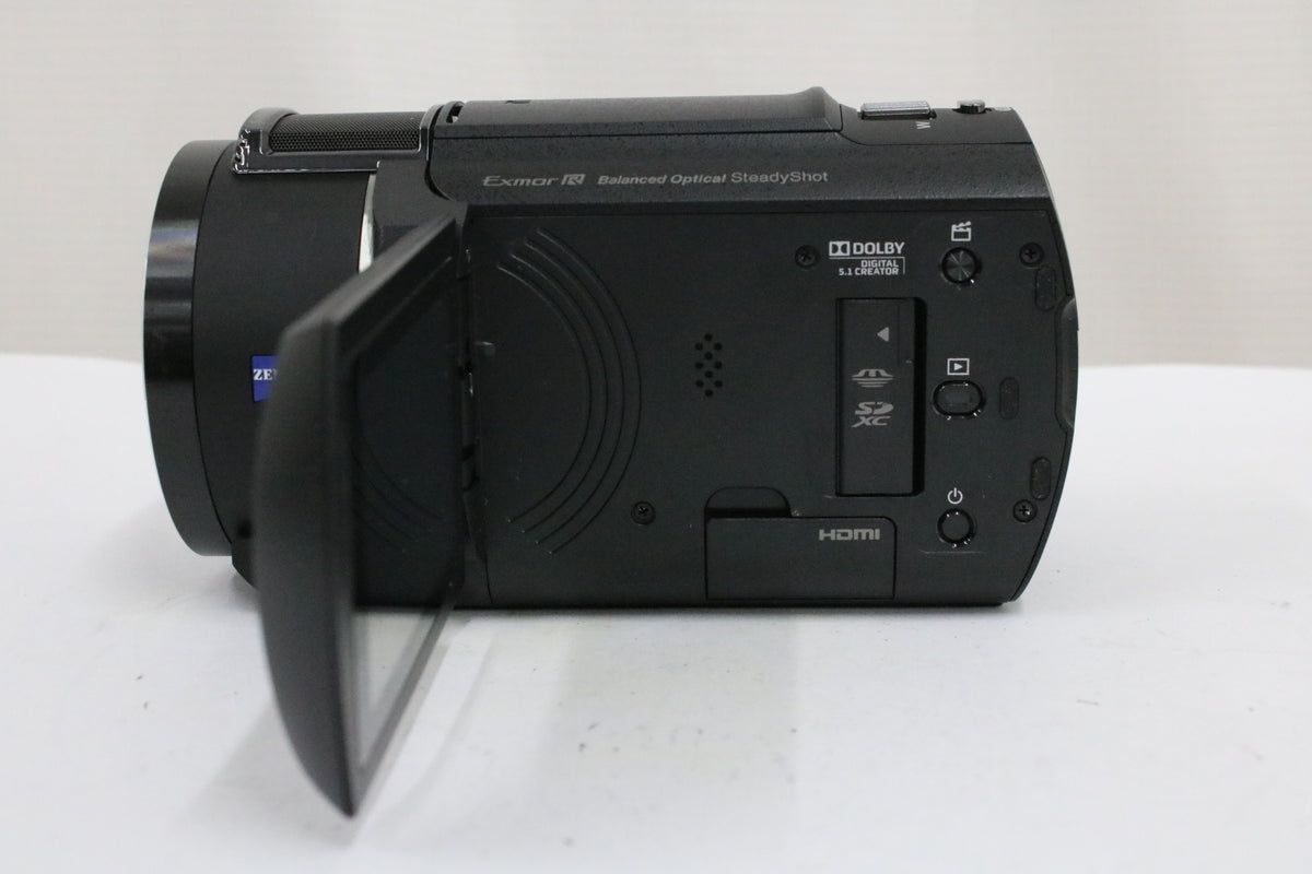【録画再生確認済み】ソニー Sony 4K HANDYCAM FDR-AX45 ブラック 30x バッテリー付き ビデオカメラ 5