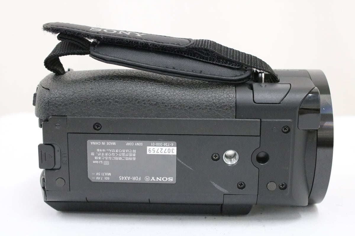 【録画再生確認済み】ソニー Sony 4K HANDYCAM FDR-AX45 ブラック 30x バッテリー付き ビデオカメラ 7