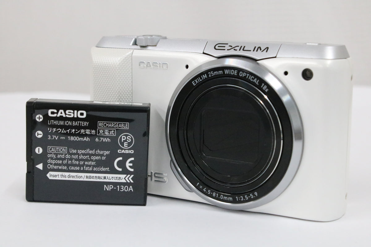 カシオ Casio EXILIM EX-ZR850 18x ホワイト バッテリー付き コンパクトデジタルカメラ 1