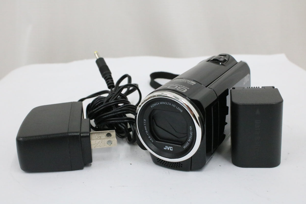 JVC Everio GZ-E241-B 40x ブラック バッテリー付き デジタルビデオカメラ 1
