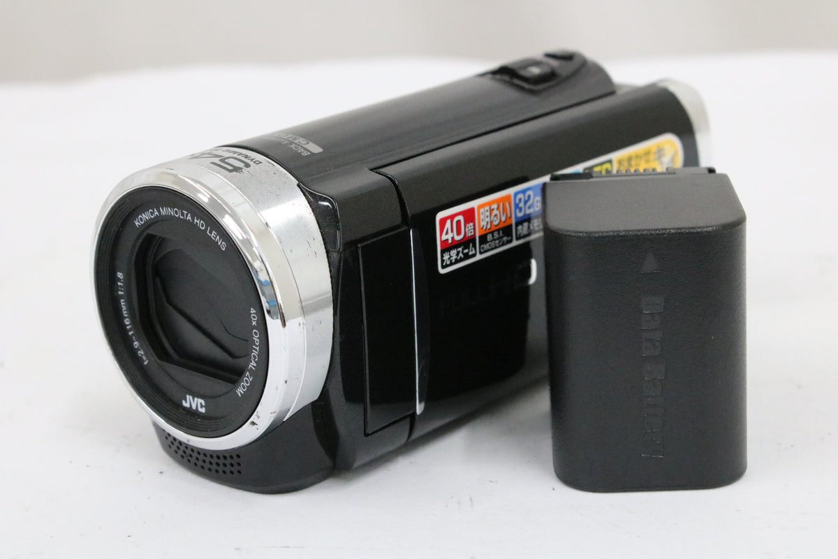 JVC Everio GZ-E265-B 40x ブラック バッテリー付き デジタルビデオカメラ 1