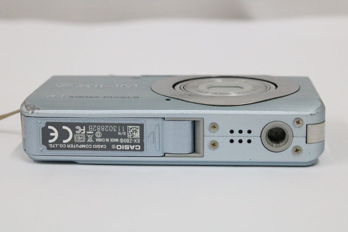 カシオ Casio EXILIM EX-Z80 3x ブルー バッテリー付き コンパクトデジタルカメラ 7