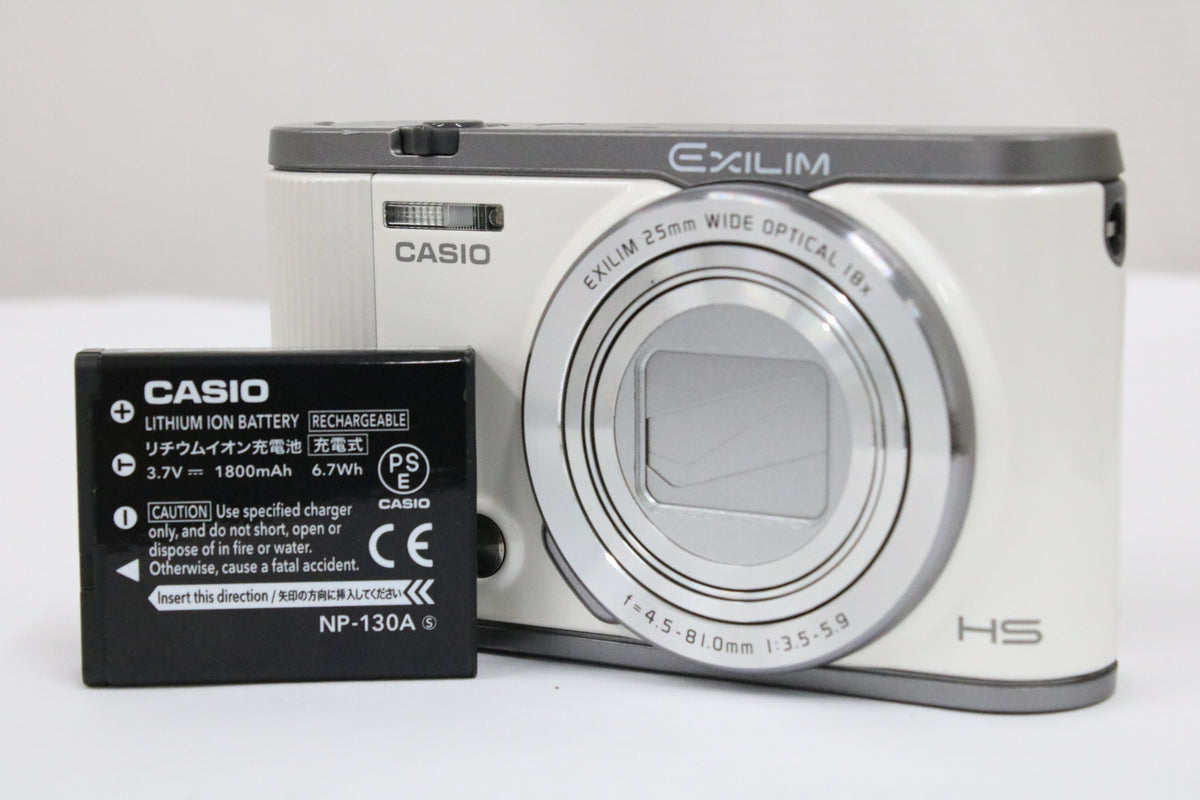 カシオ Casio EXILIM EX-ZR1750 18x ホワイト バッテリー付き コンパクトデジタルカメラ 1