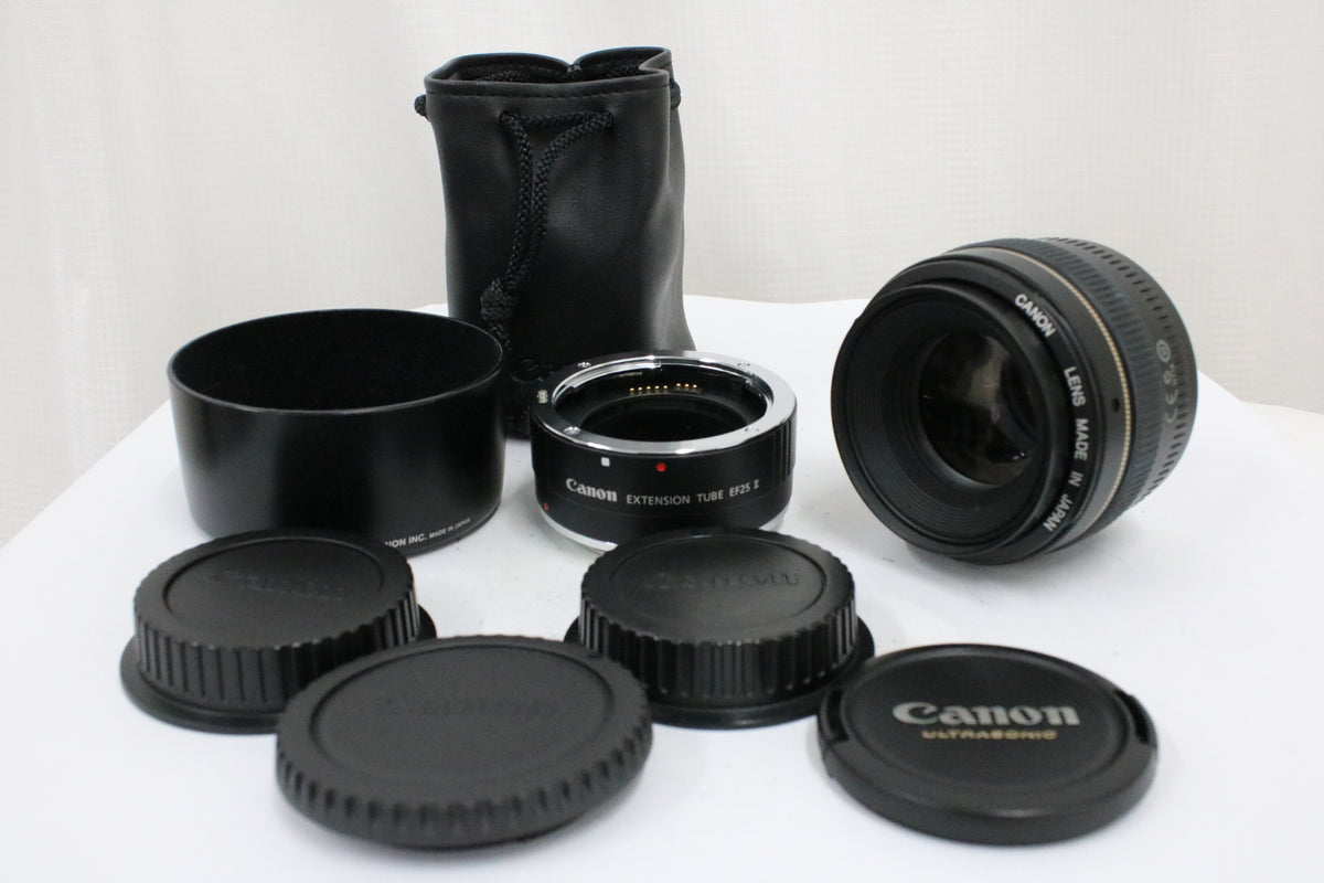 キャノン Canon EF 50mm F1.4 ULTRASONIC EF 25 II エクステンションチューブ付き レンズ 1