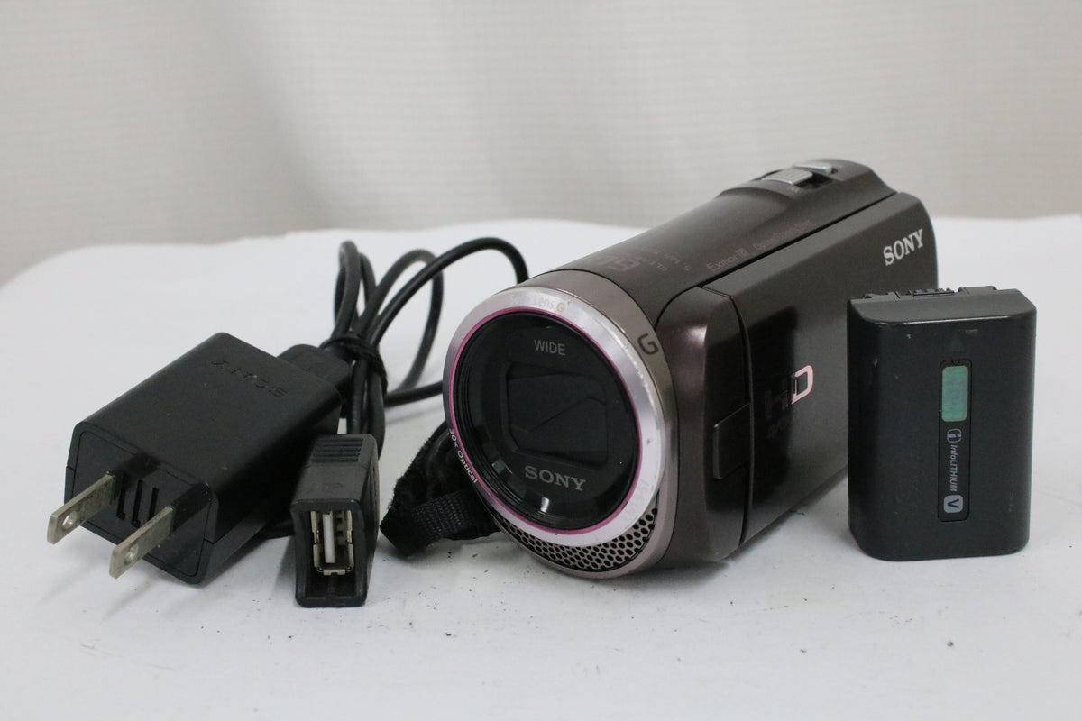 ソニー Sony Handycam HDR-CX420 60x ボルドーブラウン 付属品多数 ビデオカメラ 1