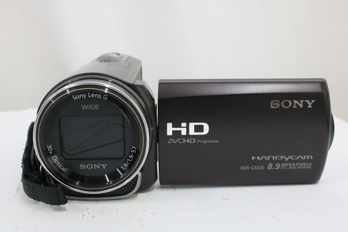 ソニー Sony Handycam HDR-CX430V 55x ボルドーブラウン バッテリー付き ビデオカメラ 2
