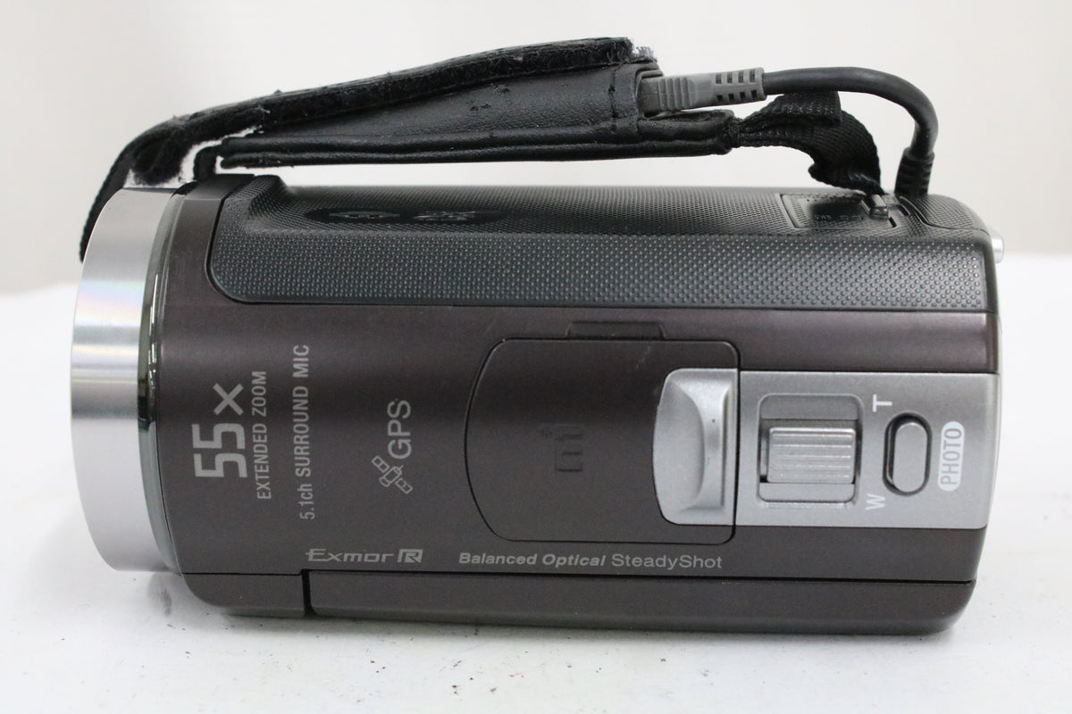 ソニー Sony Handycam HDR-CX430V 55x ボルドーブラウン バッテリー付き ビデオカメラ 6