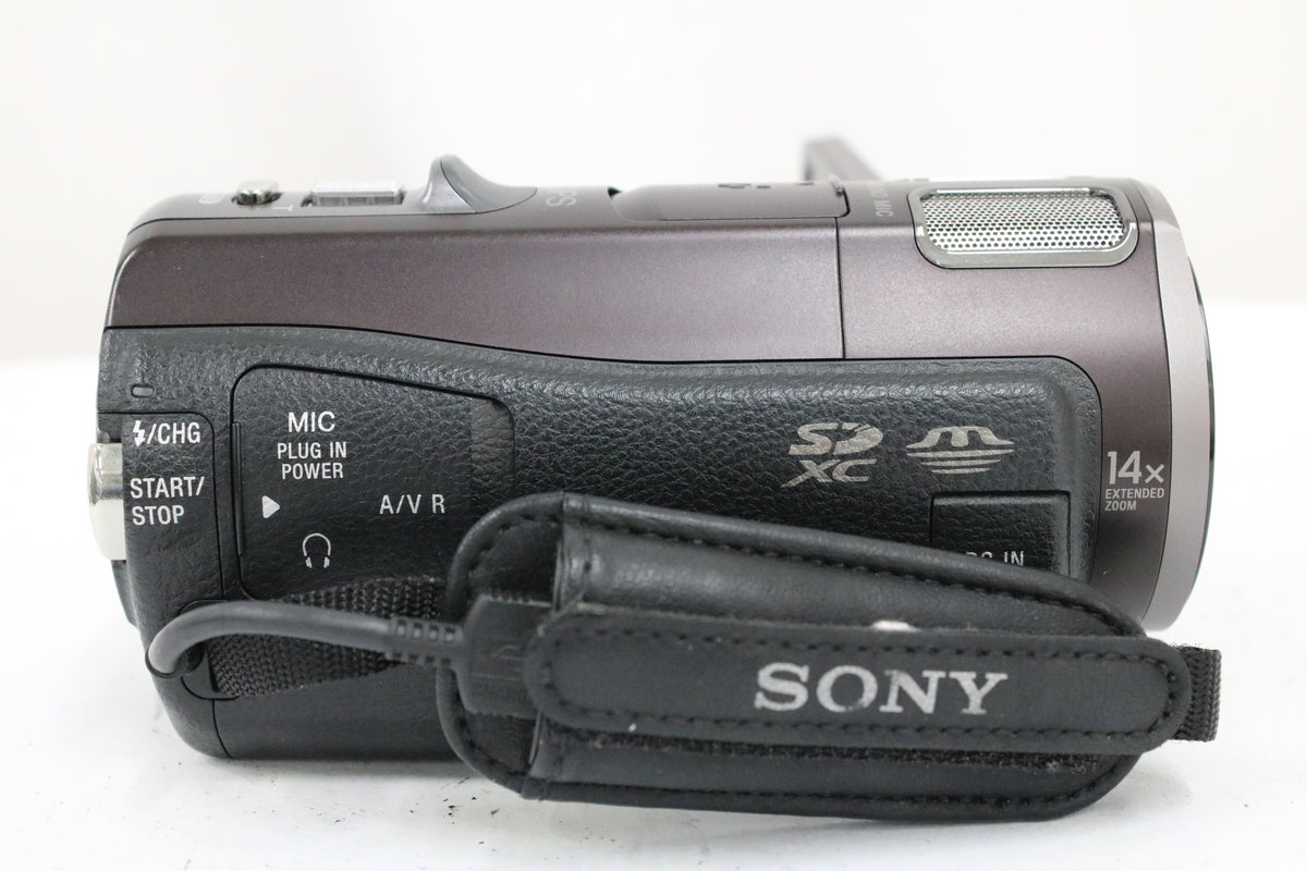 ソニー Sony Handycam HDR-CX560V 10x ボルドーブラウン バッテリー付き ビデオカメラ 3