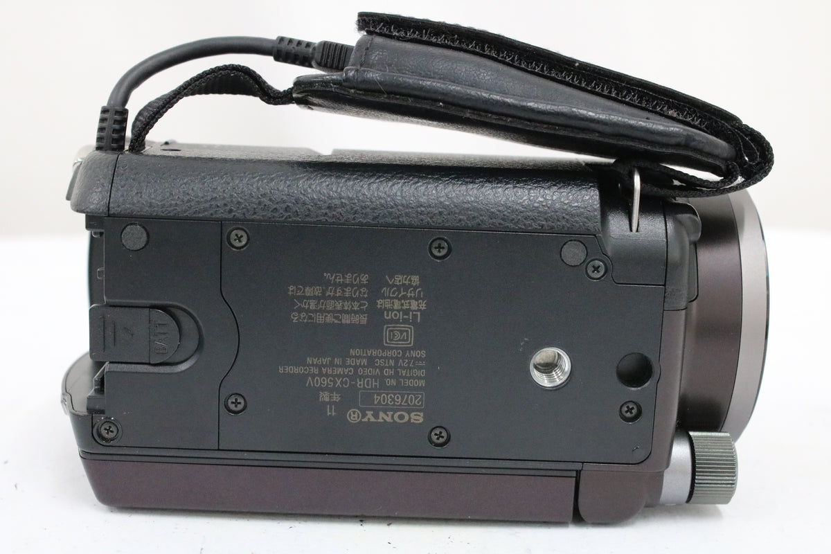 ソニー Sony Handycam HDR-CX560V 10x ボルドーブラウン バッテリー付き ビデオカメラ 7
