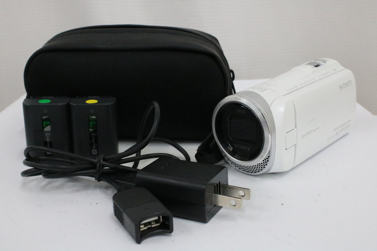 ソニー Sony Handycam HDR-CX480 60x ホワイト 付属品多数 ビデオカメラ 1