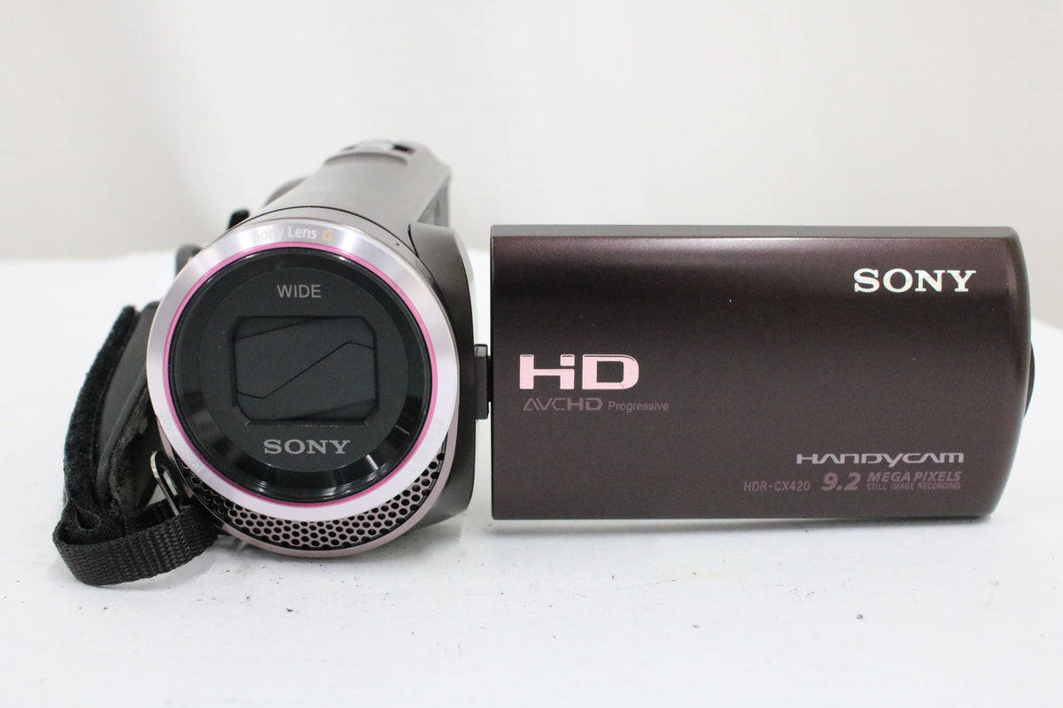 ソニー Sony Handycam HDR-CX420 60x ボルドーブラウン 付属品多数 ビデオカメラ 2