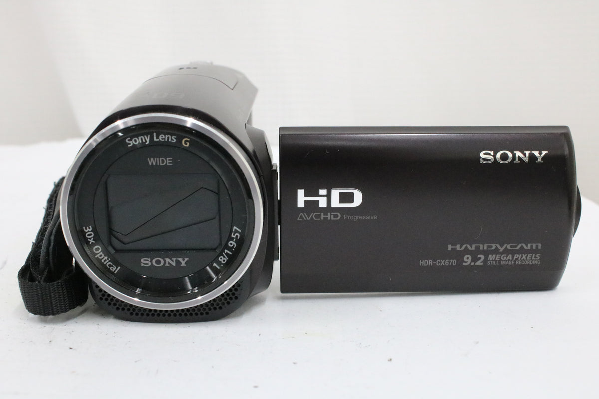 ソニー Sony Handycam HDR-CX670 60x ボルドーブラウン 付属品多数 ビデオカメラ 2
