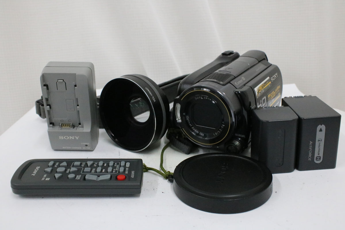 ソニー Sony Handycam HDR-XR520V 12x VCL-HGA07 WIDE CONVERSION LENS 付属品多数 ビデオカメラ 1