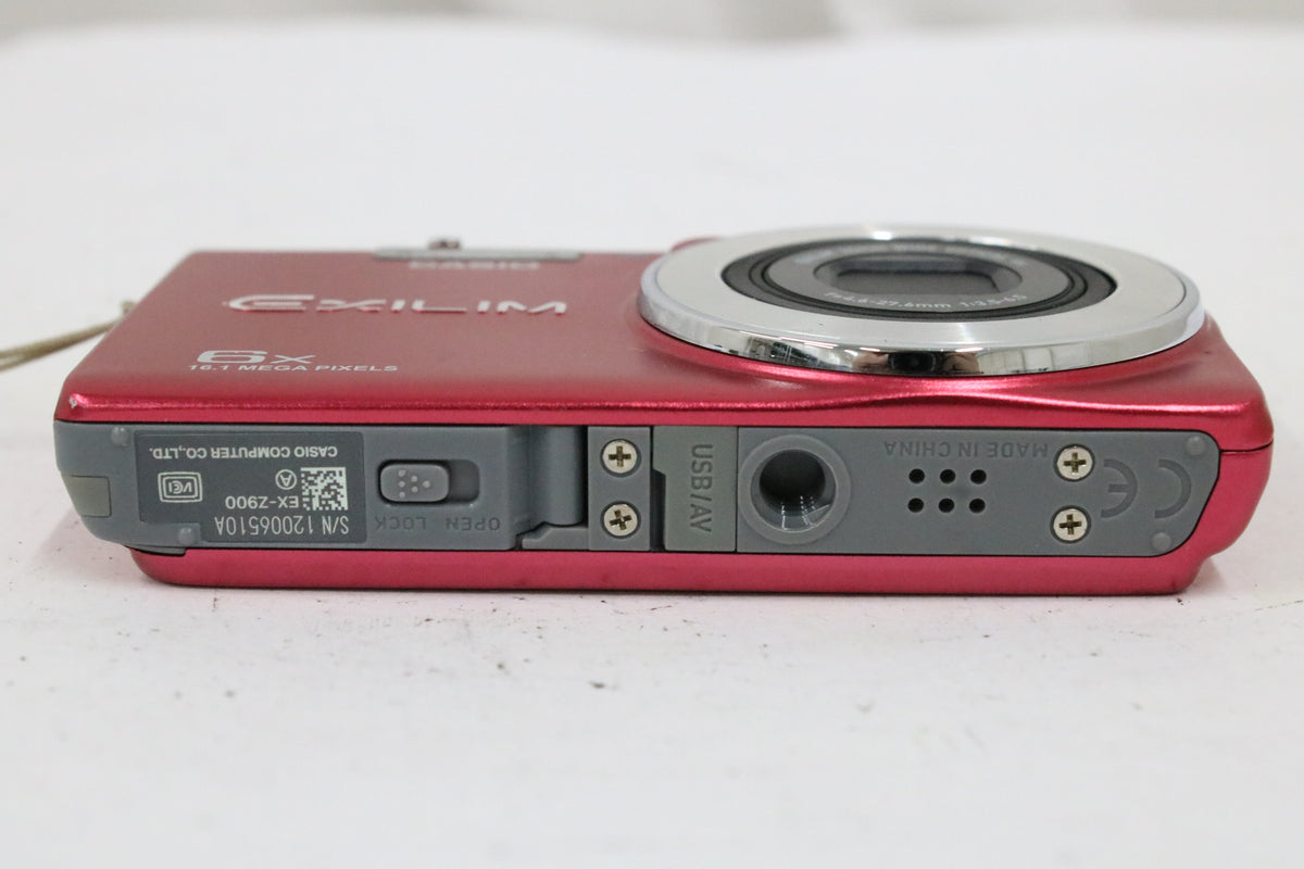 カシオ Casio EXILIM EX-Z900 6x レッド バッテリー付き コンパクトデジタルカメラ 7
