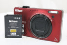 ニコン Nikon COOLPIX S6000 7x レッド バッテリー付き コンパクトデジタルカメラ 1
