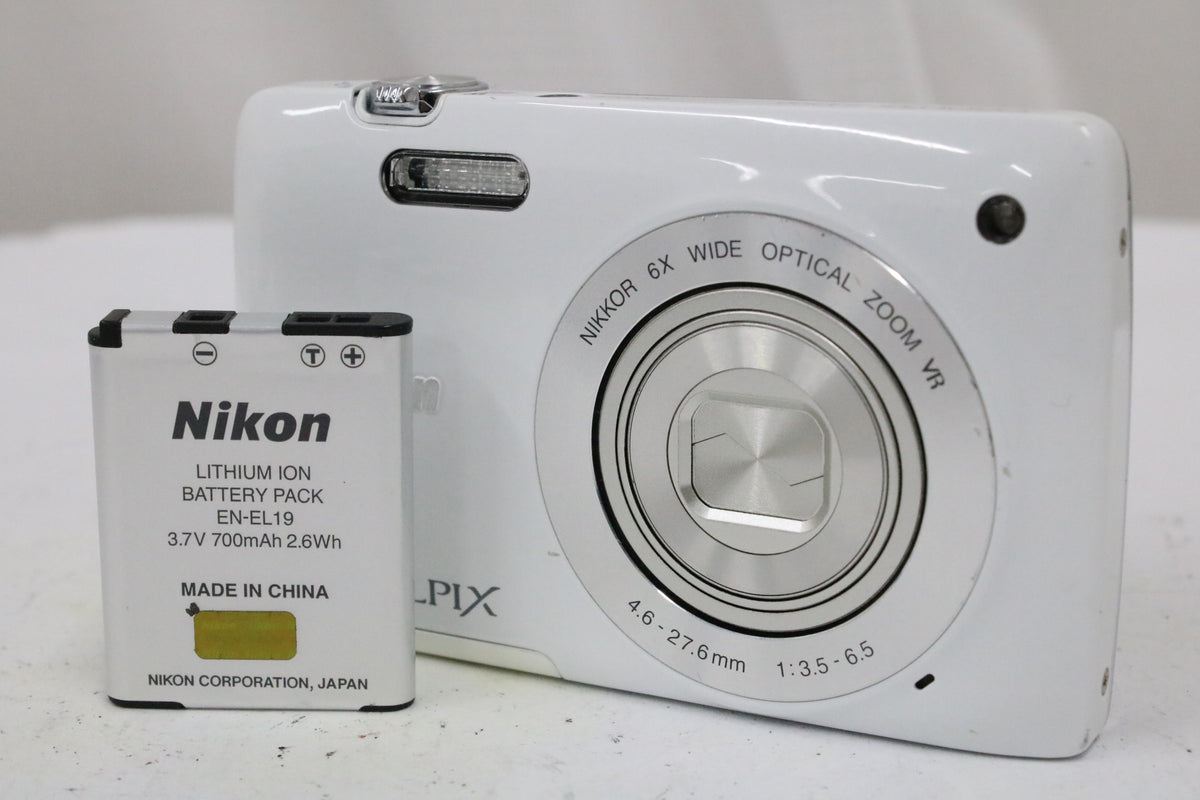 ニコン Nikon COOLPIX S4300 6x ホワイト バッテリー付き コンパクトデジタルカメラ 1