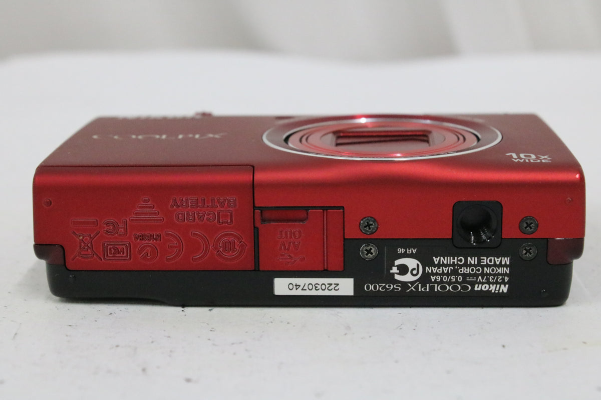 ニコン Nikon COOLPIX S6200 10x レッド バッテリー付き コンパクトデジタルカメラ 7