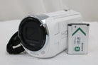 ソニー Sony Handycam HDR-CX470 60x ホワイト バッテリー付き ビデオカメラ 1