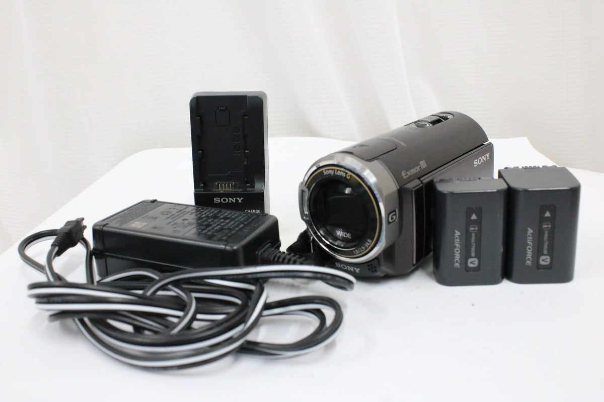 ソニー Sony Handycam HDR-CX370V 12x ボルドーブラウン 付属品多数 ビデオカメラ 1