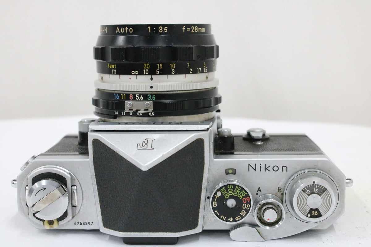 ニコン Nikon F アイレベル NIKKOR-H Auto 28mm F3.5 ボディレンズセット 6