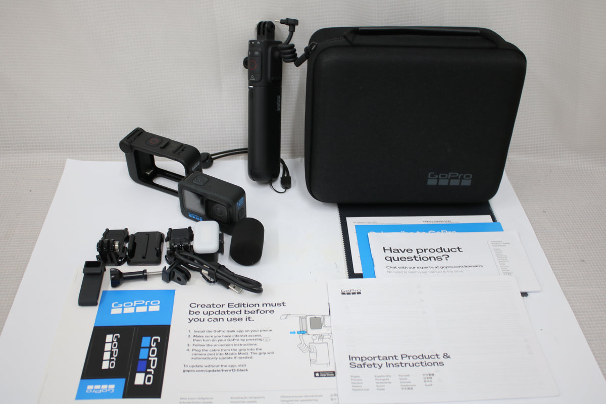 ゴープロ GoPro 12 ブラック ケース・付属品多数付き アクションカメラ 1