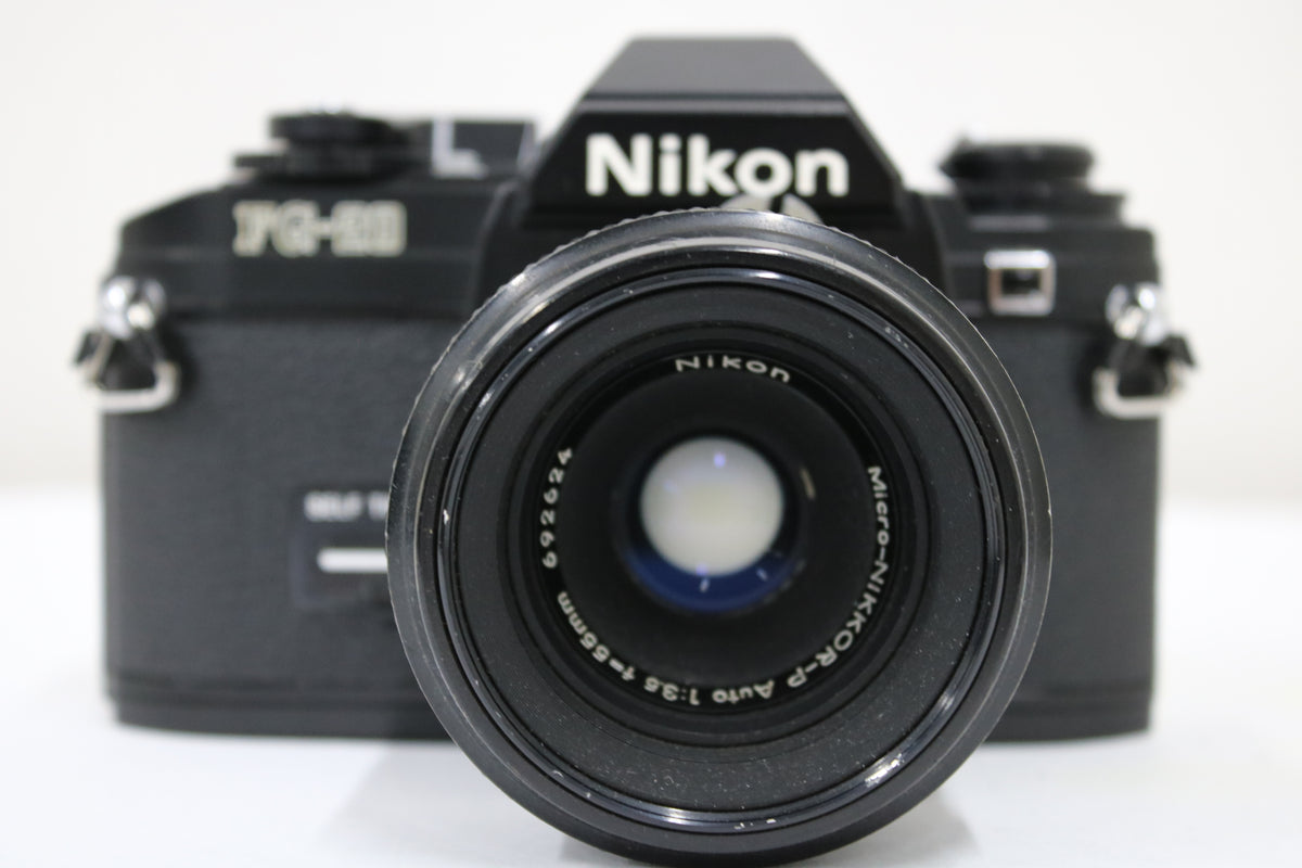 ニコン Nikon FG-20 ブラック NIKKOR-P Auto 55mm F3.5 ボディレンズセット 2