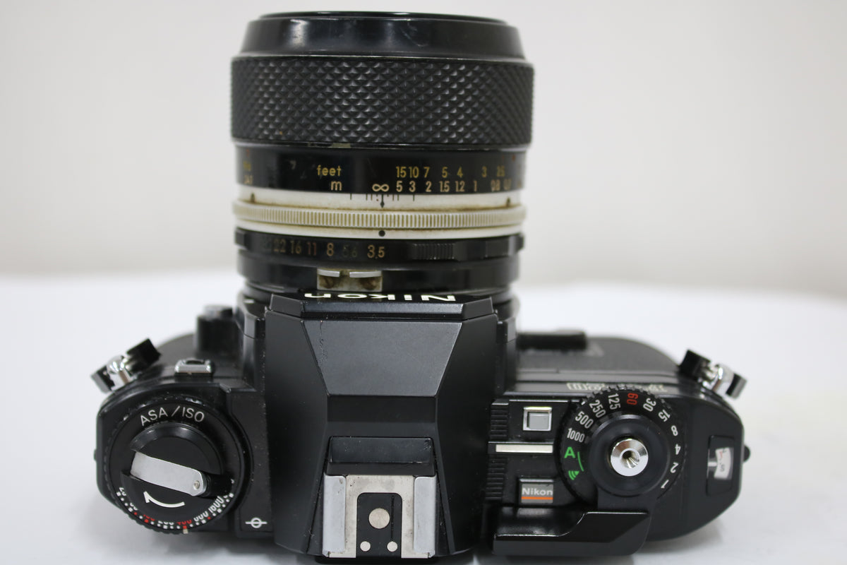ニコン Nikon FG-20 ブラック NIKKOR-P Auto 55mm F3.5 ボディレンズセット 6