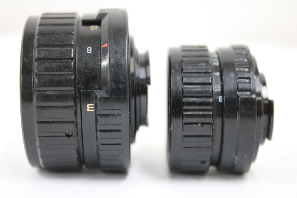【2点まとめ売り】ペンタックス Pentax-110 50mm F2.8 18mm F2.8 レンズ 3