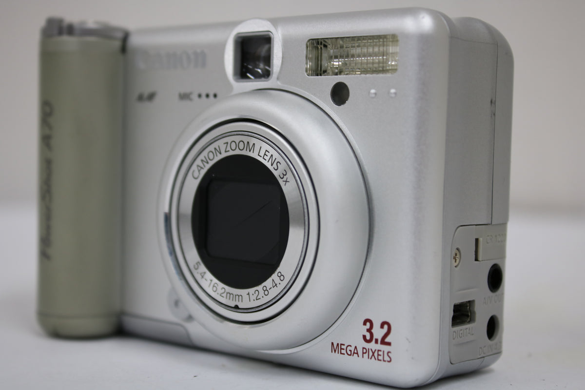 【便利な単三電池で使用可】キャノン Canon PowerShot A70 3x コンパクトデジタルカメラ 1