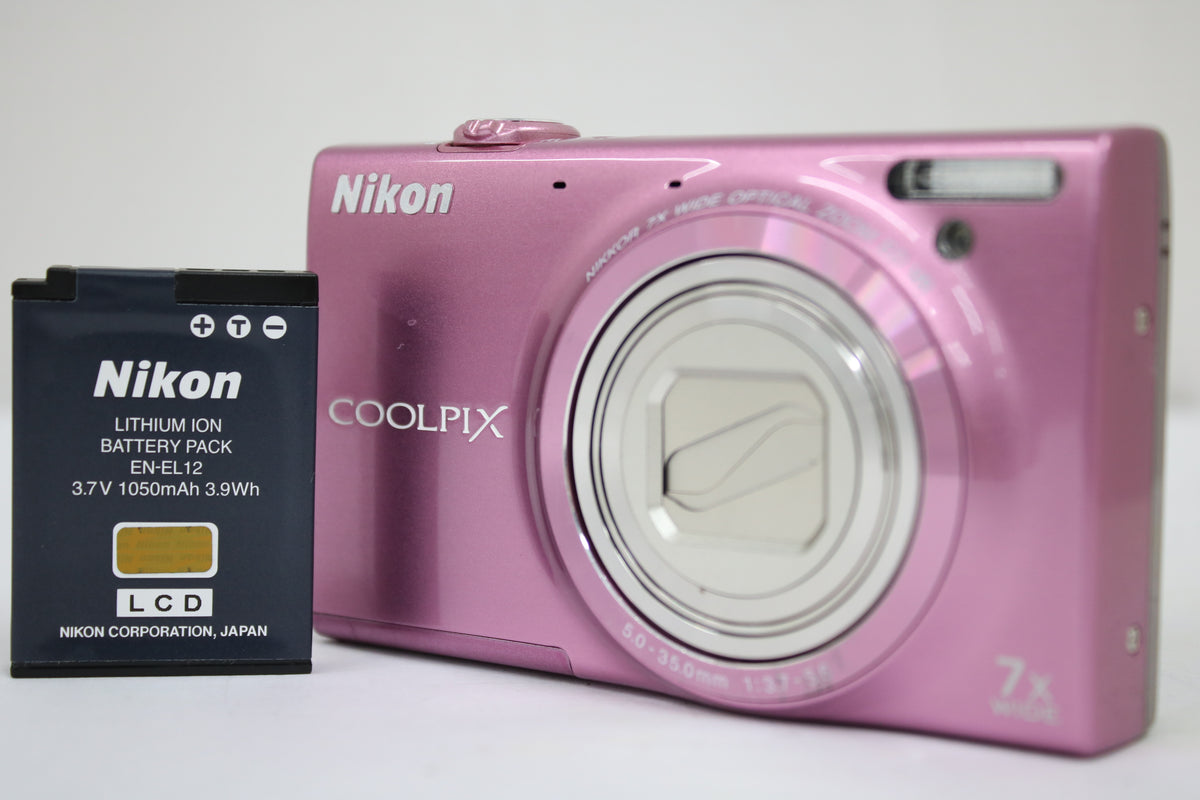 ニコン Nikon COOLPIX S6100 7x ピンク バッテリー付き コンパクトデジタルカメラ 1