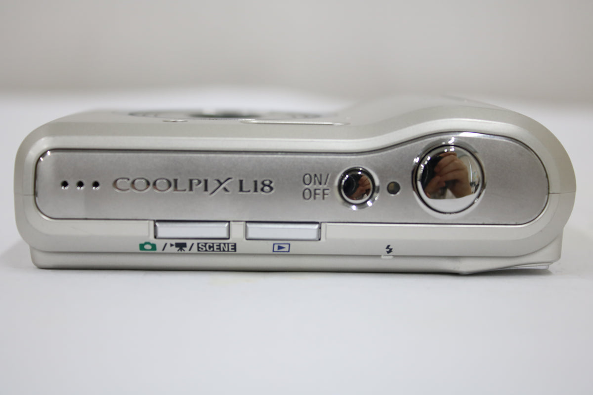 【便利な単三電池で使用可】ニコン Nikon COOLPIX L18 3x コンパクトデジタルカメラ 6