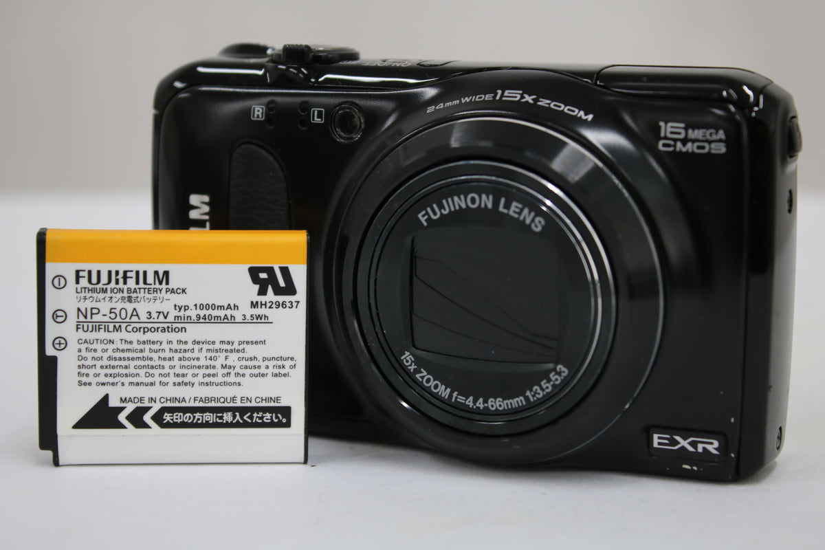 フジフィルム Fujifilm FINEPIX F660EXR 15x ブラック バッテリー付き コンパクトデジタルカメラ 1