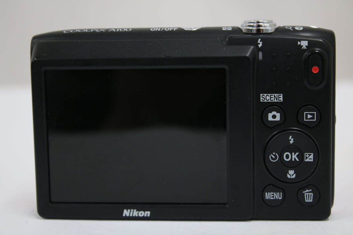 ニコン Nikon COOLPIX A100 5x レッド バッテリー付き コンパクトデジタルカメラ 4