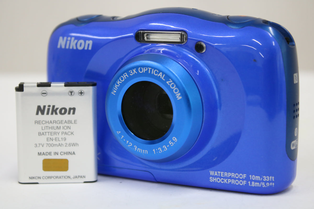 ニコン Nikon COOLPIX W100 3x ブルー バッテリー付き コンパクトデジタルカメラ 1