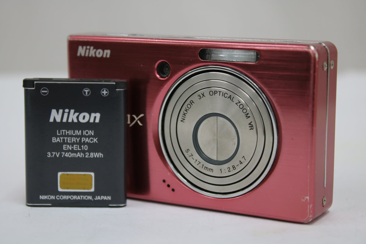 ニコン Nikon COOLPIX S510 3x レッド バッテリー付き コンパクトデジタルカメラ 1