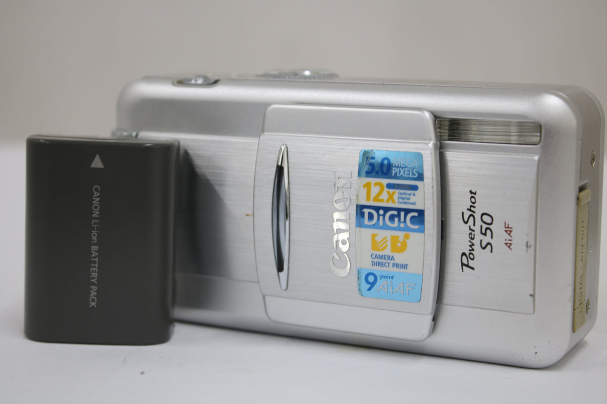 キャノン Canon Power Shot S50 3x バッテリー付き コンパクトデジタルカメラ 1