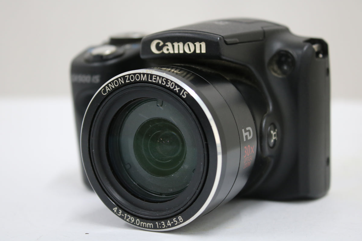 キャノン Canon PowerShot SX500 IS 30x ブラック バッテリー付き コンパクトデジタルカメラ 1