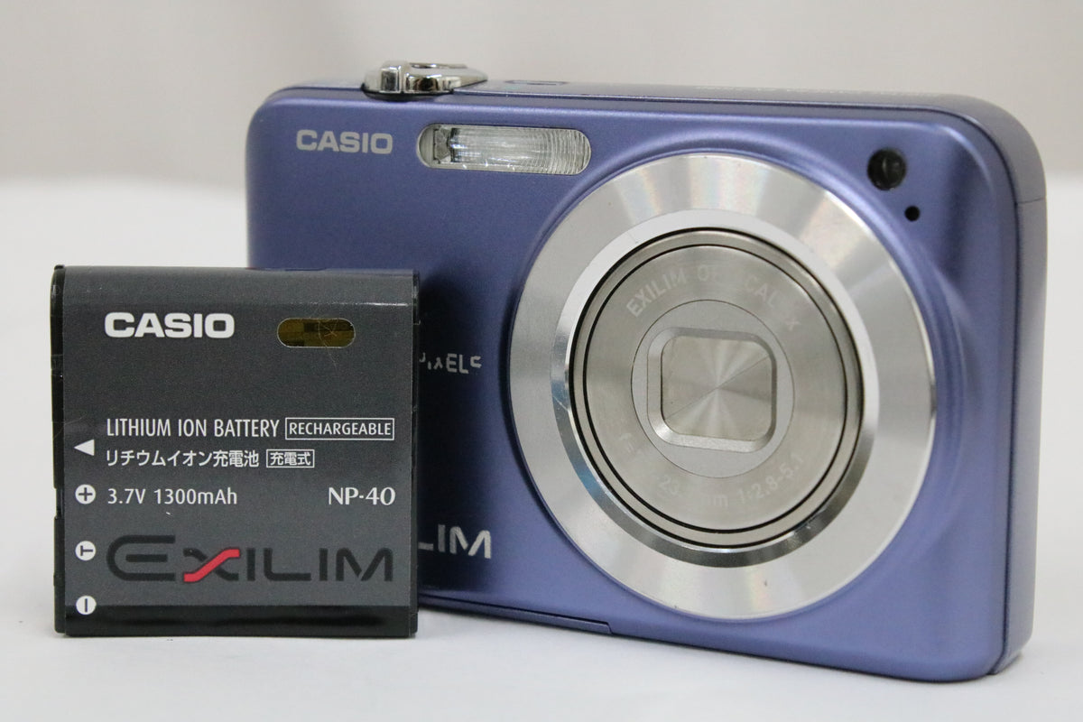 カシオ Casio EXILIM EX-Z1080 3x ブルー バッテリー付き コンパクトデジタルカメラ 1