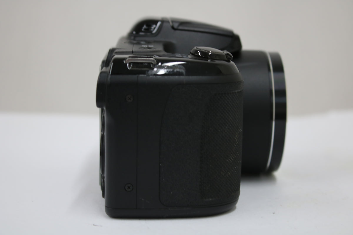 【便利な単三電池で使用可】ニコン Nikon COOLPIX L340 28x ブラック コンパクトデジタルカメラ 3