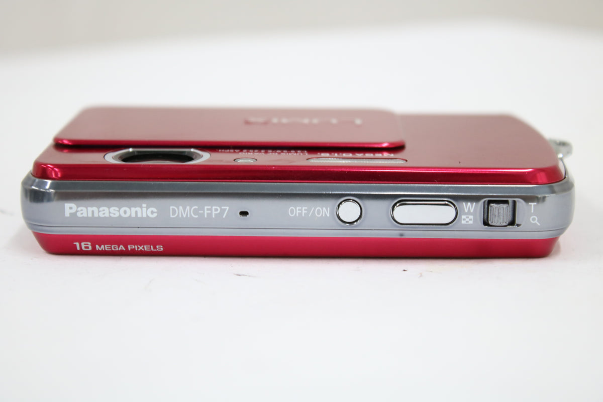 パナソニック Panasonic LUMIX  DMC-Fp7 レッド バッテリー付き コンパクトデジタルカメラ 6