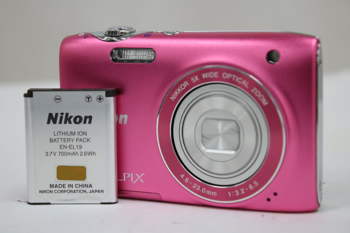 ニコン Nikon COOLPIX S3100 5x ピンク バッテリー付き コンパクトデジタルカメラ 1