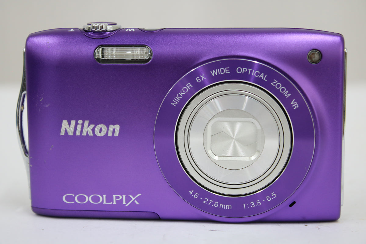 ニコン Nikon COOLPIX S3300 6x パープル バッテリー付き コンパクトデジタルカメラ 2