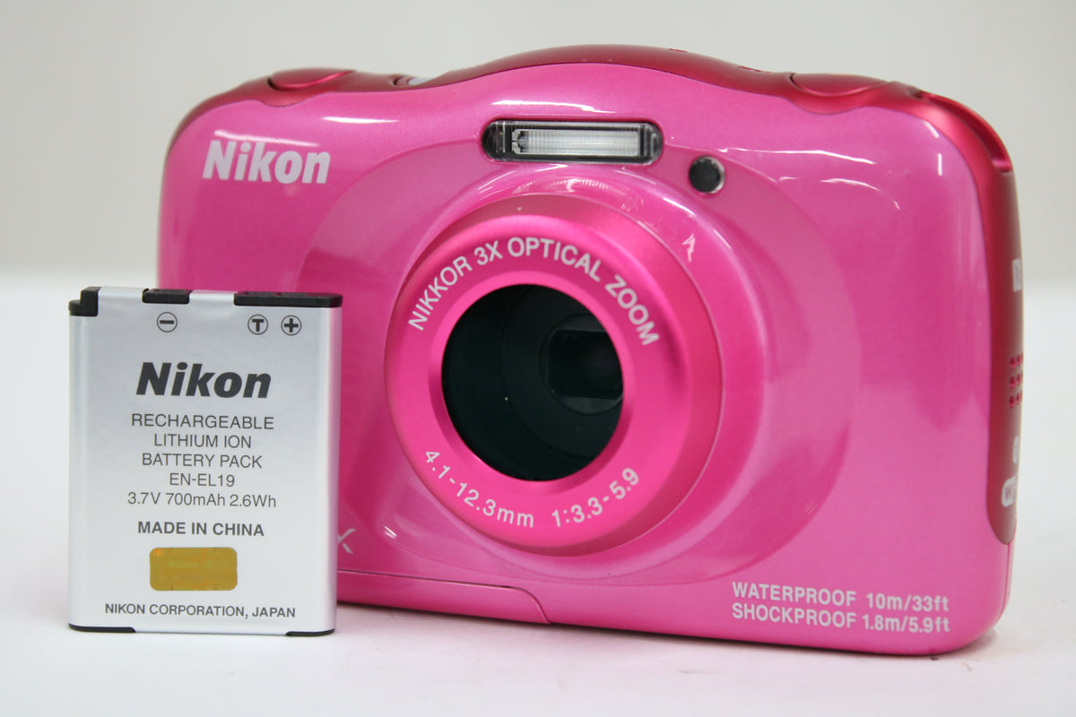 ニコン Nikon COOLPIX W100 3x ピンク バッテリー付き コンパクトデジタルカメラ 1